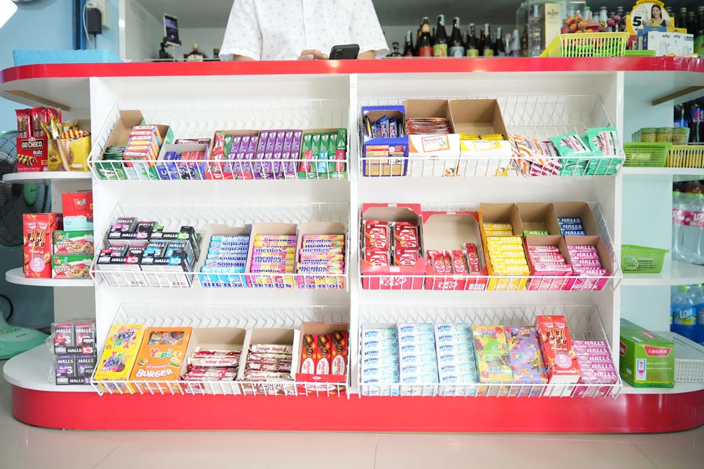 การจัดร้านขายของ วางสินค้าขายดีในระดับสายตา